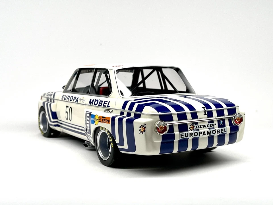 1/18 BOS Modelo BMW 2002 Racing Resina Carrocería Sellada Modelo Coche Blanco Sin Caja Nº322 Foto 2 de 4
