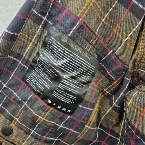 Barbour Classic Northumbria Wax Waterproof Brown Country Rain Coat Jacket C 40 - Picture 6 of 12