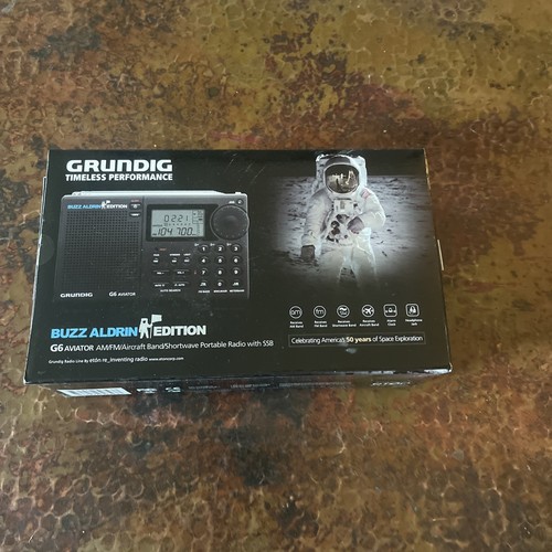NIB GRUNDIG G6 AVIATOR "BUZZ ALDRIN" EDITION RADIO AM/FM/SHORTWAVE/HAM SSB