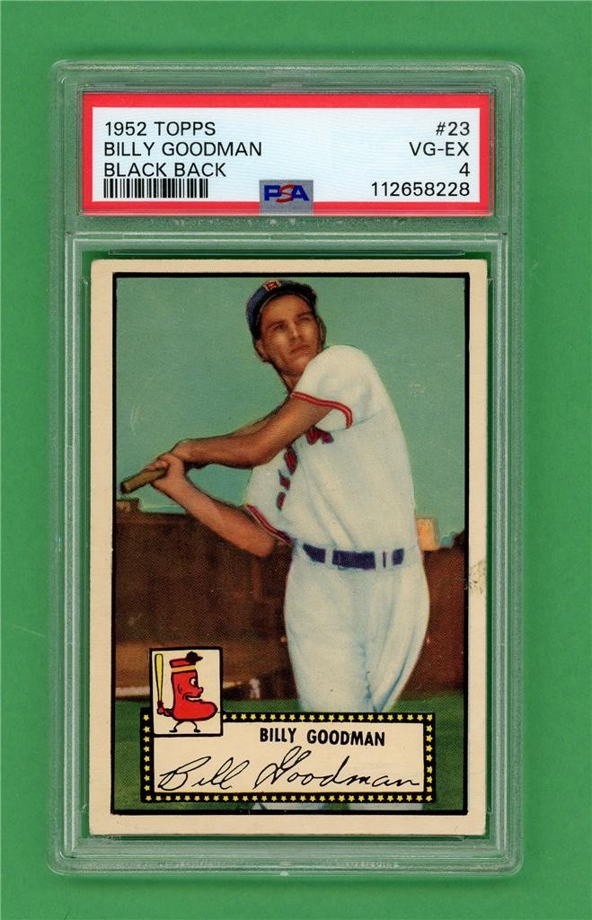 1952 Topps #23 Billy Goodman *** PSA VG-EX 4 ** Boston Red Sox old baseball card
