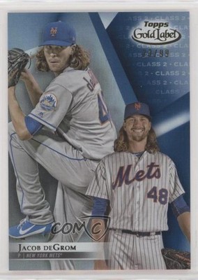 2018 Topps Gold Label Class 2 Blue 23/99 Jacob deGrom #63 s3g