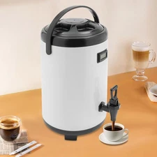 10L Insulated Beverage Dispenser Stainless Steel Cold&Hot Drink Water Dispenser