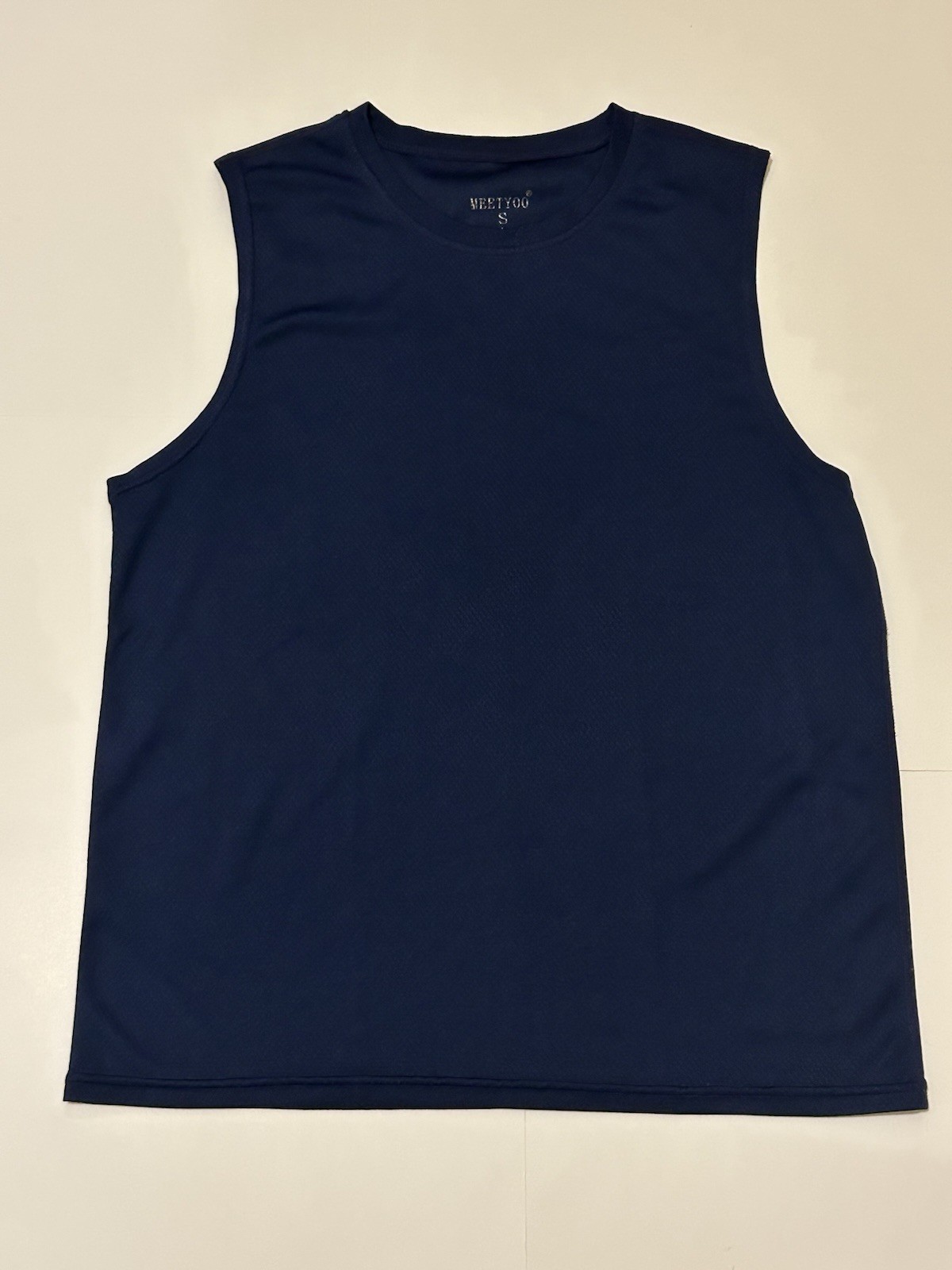 Navy Athletic Mens Navy Blue Tank Top, small