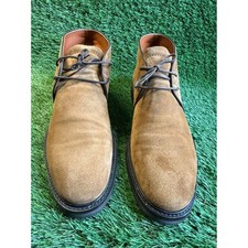 Ermenegildo Zegna Brown Suede Chukka Desert Boots Made in Italy Size IT 7 US 8 Ermeneglido Zegna Suede Chukka Boots Mens 12 EU 13 US Brown  main image 3
