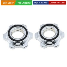 Barbells Hex Nut 2PCS 1nch/25mm Spin Lock Collar Screws Dumbbell Spinlock Col...