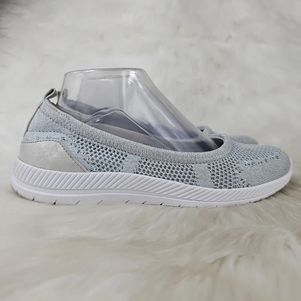 EASY SPIRIT Glitz2 Gray Sparkle Slip On Casual Comfort Shoes Womens Size US 8M - Image 3 of 4
