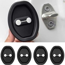 4PCS Car Door Strike Protector, Silicone Silent Door Lock Latch Guard Protective