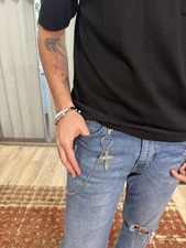 Cross Pants Wallet Chain Biker Trucker Keychain Jean Key Chain for Men Women****
