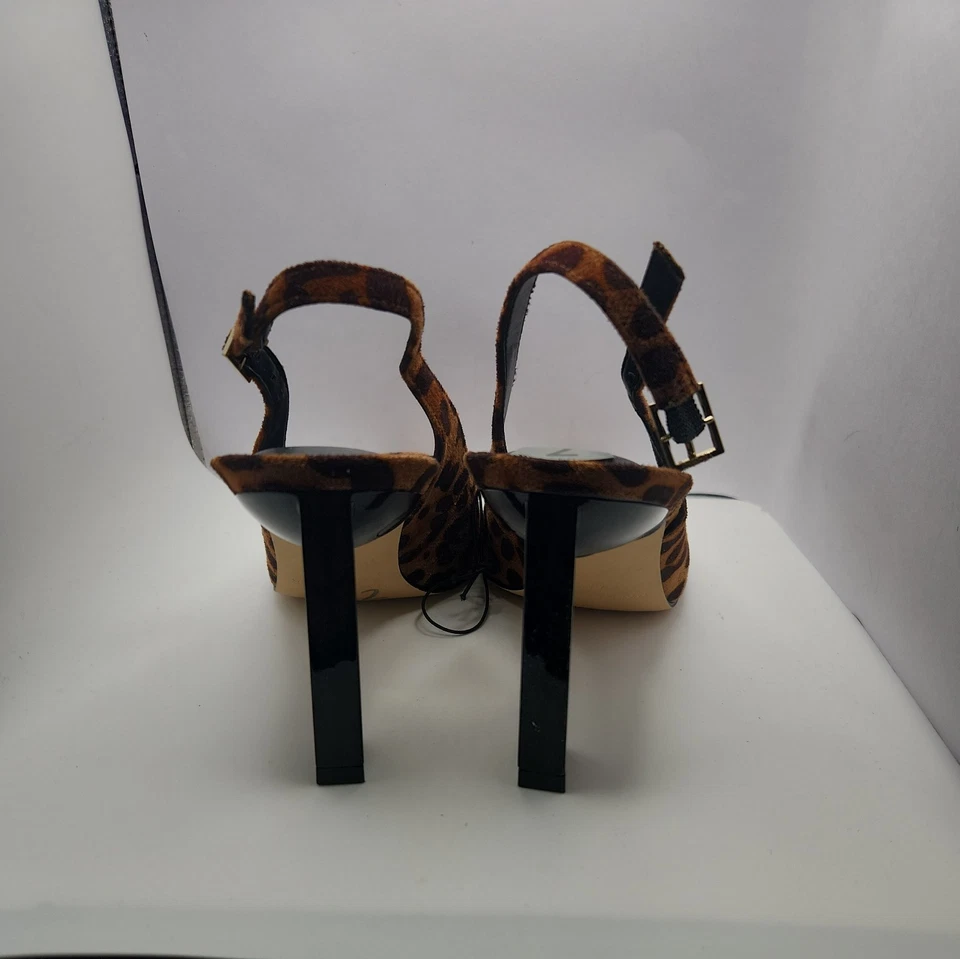 Zapatos de tacón Marc Fisher para mujer con estampado de leopardo punta elegantes talla 7M Foto 3 de 4