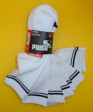 NEW WOMEN'S "PUMA SPORTSTYLE 6 PAIR LOW CREW SOCKS SHOE SIZE 5-9.5" Choose 