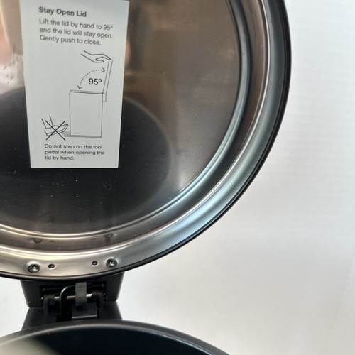 5L Round Step Trash Can 1.3 Gal Stainless Steel, Quiet Close Lid, Pedal-Operated - Picture 2 of 9
