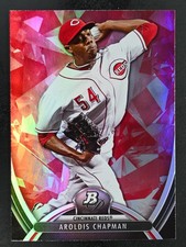 2013 Bowman Platinum #67 Aroldis Chapman Ruby Cincinnati Reds