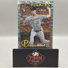 2024 Topps Series 2 - Jackson Wolf #523 Aqua Foil /399 (RC)