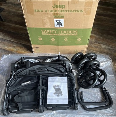 Jeep Destination Ultralight Side X Side Double Stroller Midnight