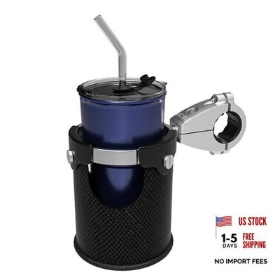 LX-C3 Motorcycle Cup Holder with 360°swivel ball-Mount, Large Boat C3-Chrome