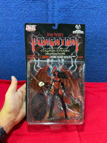 Purgatori Action Figure Clayburn Moore Chaos Comics 1997 NIB Collectible
