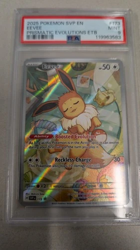 2025 POKEMON SVP EN-SV BLACK STAR PROMO #173 EEVEE PSA 9