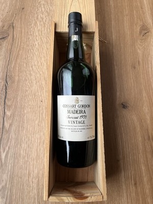 Cossart Gordon Madeira Sercial 1971 Vintage mit Box & Zertifikat