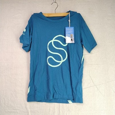 BNWT Etiko Sustainable Salons Monogram Graphic T Shirt Mens Size S Sustainable
