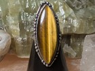 Tiger Eye Gemstone 925 Silver Ring Size 7.5 Wear Your Magick Add Personal Spell