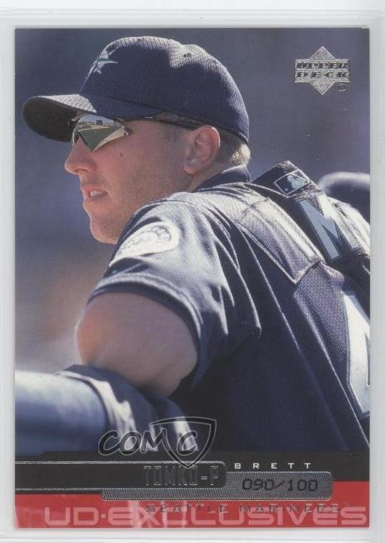2000 Upper Deck UD Exclusives Silver 90/100 Brett Tomko #498 a5h