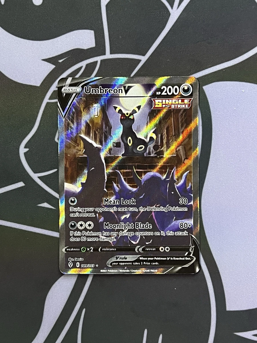 25+ Umbreon V 189/203 SWSH07: Evolving Skies for sale | Updated