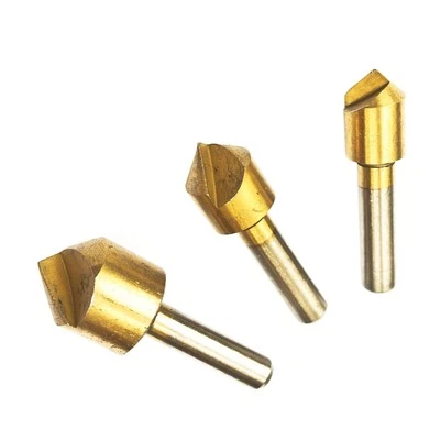 LEVOX HSS Countersink Bit Set 3Pcs for Steel and Hard Metals 10mm 12mm 16mm