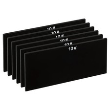 6pcs Welding Len Shade 10 Glass 4-1/4"x 2" Hardened Glass Black Darkening Filter