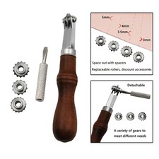 Leder Nadelspitze Tastrad Profi Stichmarkierung Abstandhalter Nachzeichnen