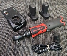 Snap-on Tools Ctr762 38 10mm Cordless Ratchet 2 2.5ah Batteries Charge