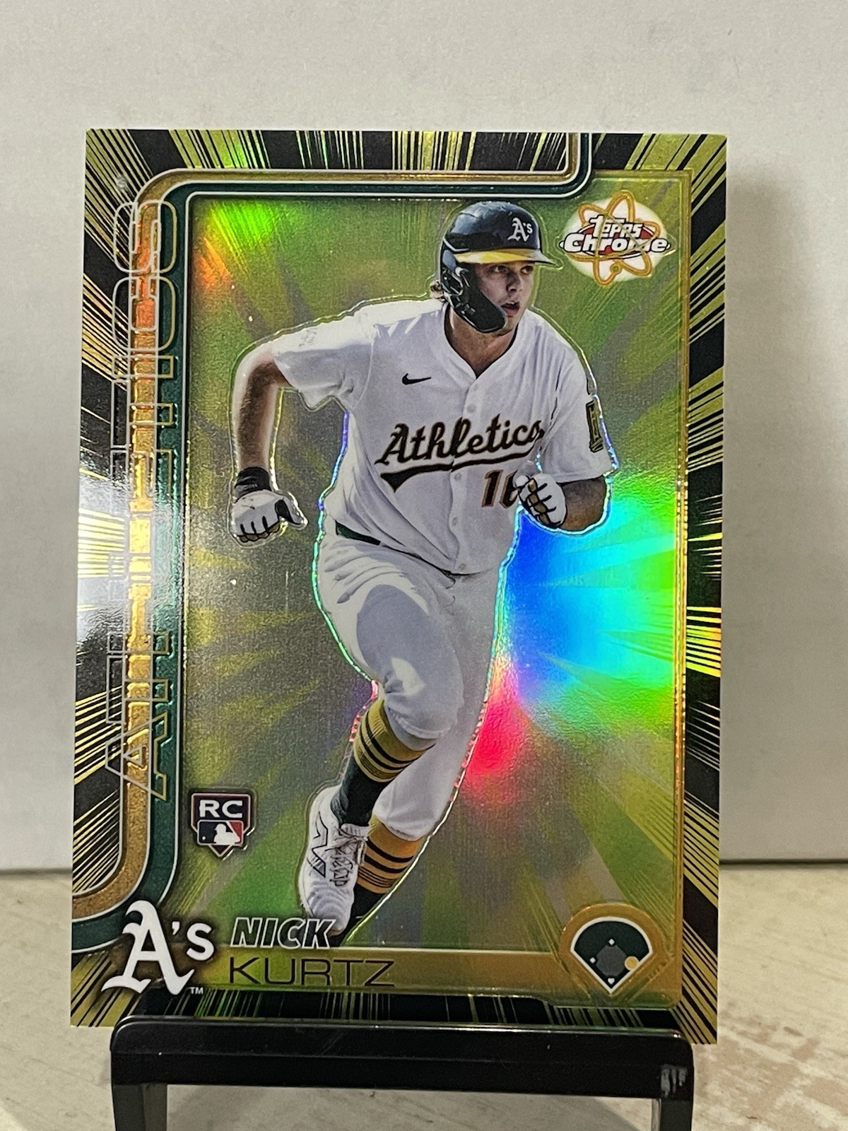 2025 Topps Chrome Update - Nick Kurtz Radiating Rookies SP - Athletics