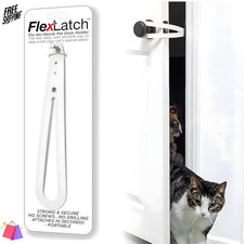 FlexLatch Cat Door Holder Latch - Bright White Cat Door