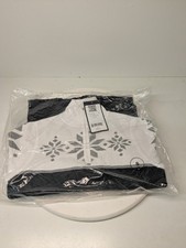 Nils 6018 Quinlan 1/4 Zip Sweater, Black/White/Sil, Size Small