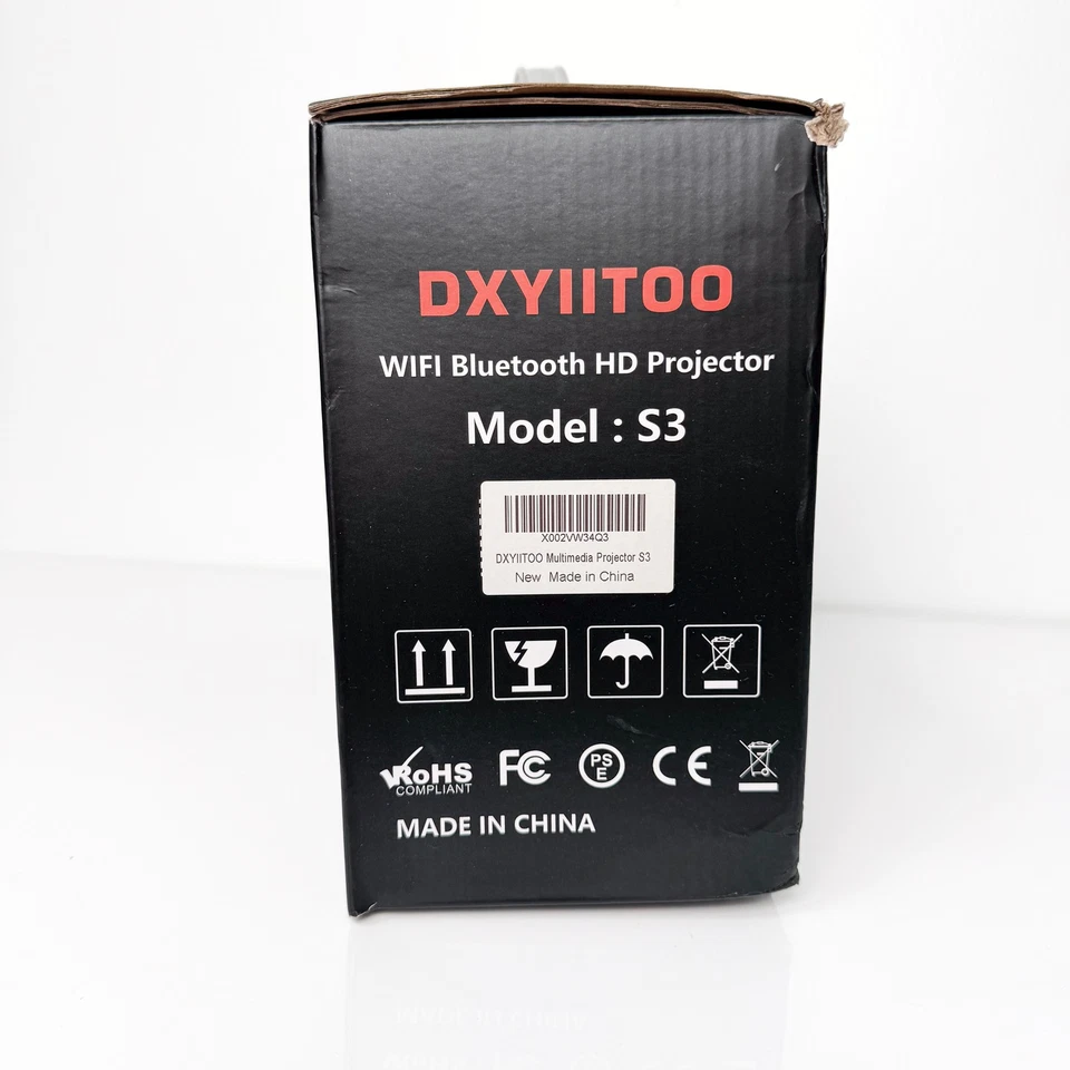 Dxyiitoo S3 WIFI Bluetooth HD Projector - no remote, no power cord, no HDMI cord - Image 2 of 4