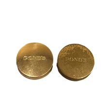 1970's Vintage Ponds Small Metal Blush Compact Case Ponds Extract Co. Lot