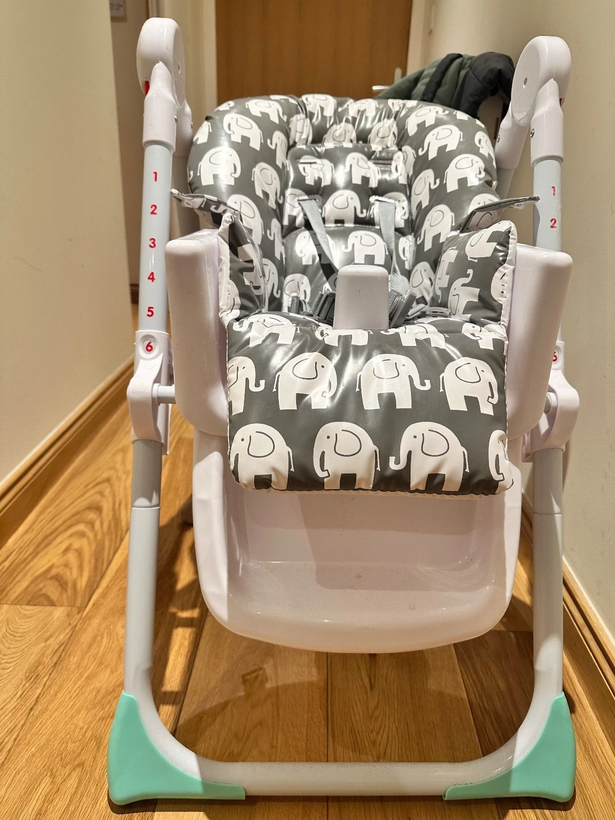 My Babiie MBHC8 Premium Highchair - Elephant - Grade A