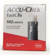 New 100 2 Accu-Chek FastClix Lancets 08-31-2026 FREE Shipping