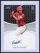 2022 Leaf Perfect Game National Showcase Eric Guevara Auto Black /50 📈