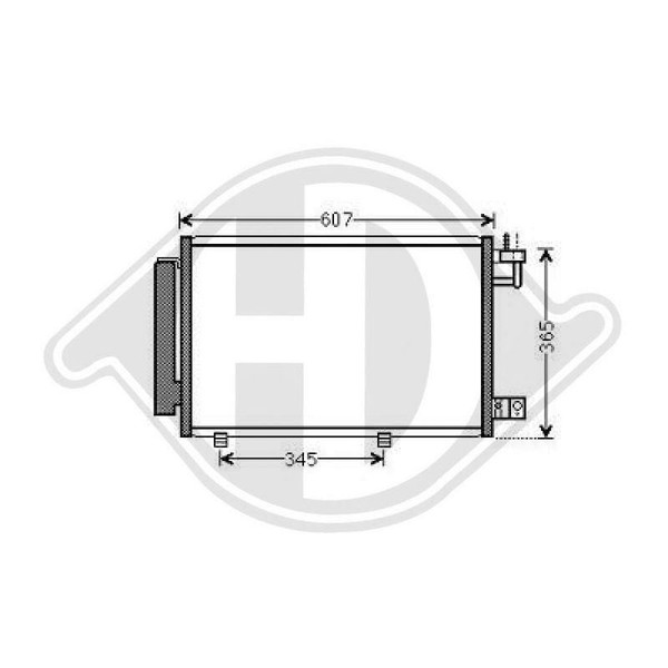 Kondensator Klimaanlage Diederichs DCC1640 Diederichs Climate FüR Ford-image
