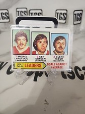 MICHEL LAROCQUE KEN DRYDEN 1977-78 TOPPS #6 GOAL AGAINST LEADERS EXCELLENT