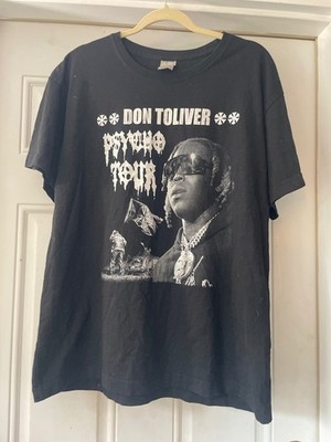 Don Toliver Psycho Tour 2023 Black Graphic T-Shirt Size XL