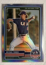 2023 Panini USA Baseball Stars & Stripes - Michael Torres #52 Silver Prizm (RC)