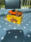 Vintage Dinky Toys 340 Land-Rover Orange With Figure In Original Box