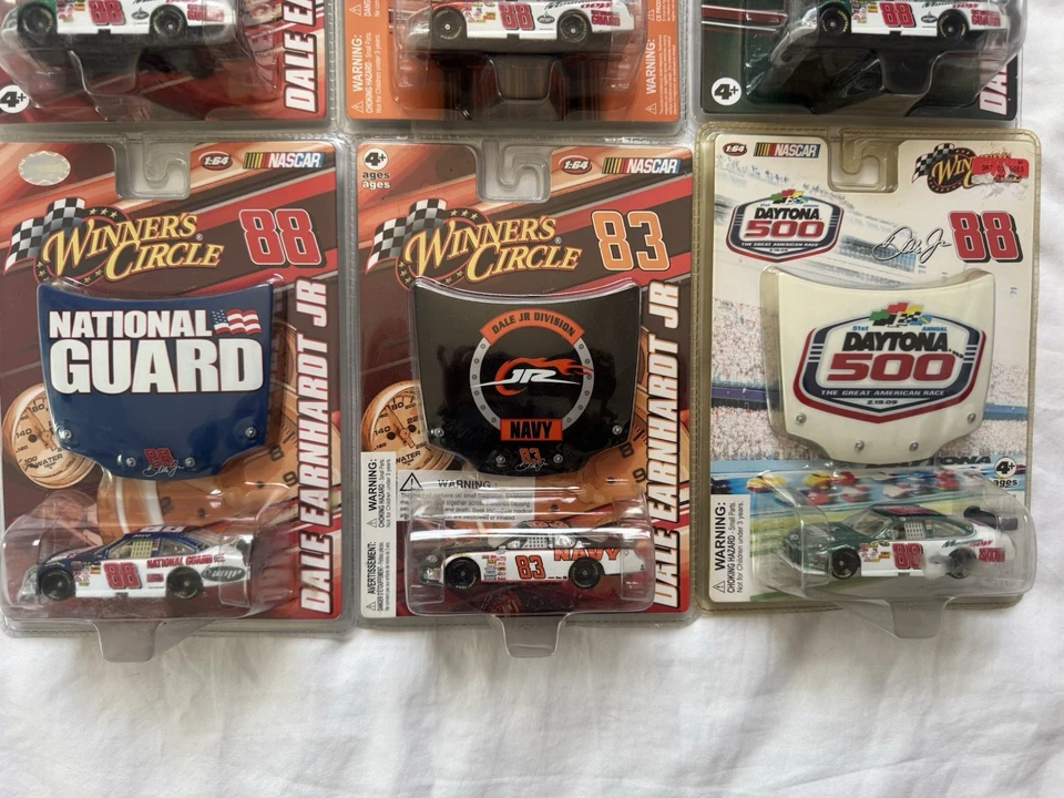 Dale Earnhardt Jr #88 Diecast Cars With Hood Magnet 1:64 Lot Of 9 - Image 4 of 4