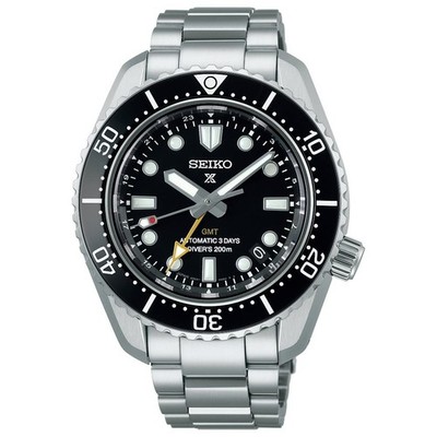 SEIKO SBEJ011 GMTダイバーズ 200m Seiko Prospex SBEJ011 Diver Automatic GMT Watch Men Black Dial