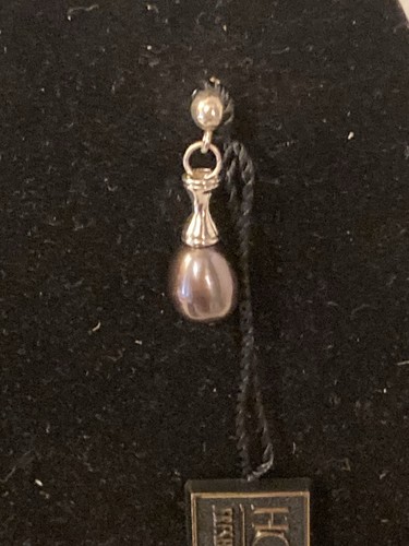 Honora Freshwater Collection SS Black Pearl Dangle Earrings - Picture 2 of 7
