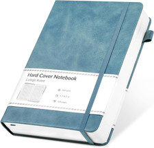 A5 Lined Journal Notebook Hardcover Leather 320 Pages 5 7x8 3 In Blue