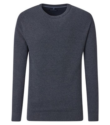 CASAMODA Herren Pullover Langarm Rundhals Regular-Fit Aqua