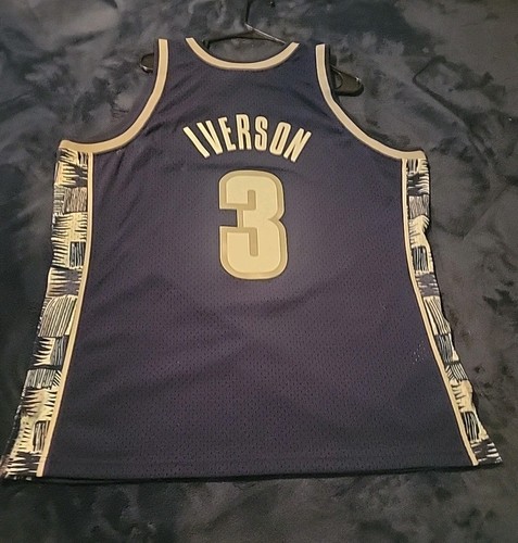 Mitchell & Ness 1995-96 Georgetown Hoyas Allen Iverson Swingman Jersey XL - Picture 2 of 10