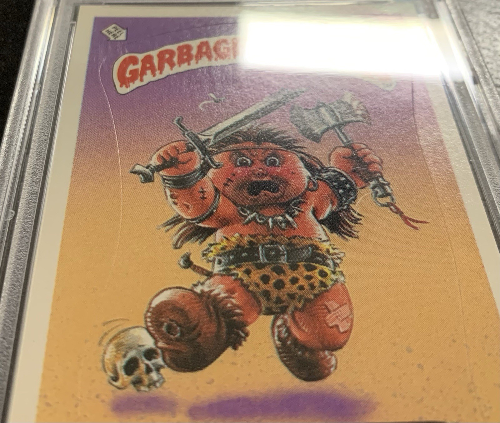 1985 Garbage Pail Kids OS1 Mad Mike 33a PSA 10 GEM MINT-RARE GLOSSY CARD!! TWT view 8